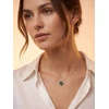 Brilio Silver Charming sidabrinis pakabukas Žalias Clover NCL222WG