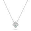 Brilio Silver Charming sidabrinis pakabukas Baltas Clover NCL222W