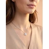 Brilio Silver Charming sidabrinis pakabukas Baltas Clover NCL222W