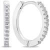 Brilio Silver Brilio Sidabrinis Classic sidabrinis lankstiniai auskarai su cirkoniais EA683W