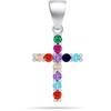 Brilio Silver Brilio Sidabrinis Colored sidabrinis pendant Cross PT83WRBW