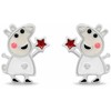 Brilio Silver Mieli Peppa Pig sidabriniai auskarai EA1088W