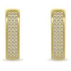 Brilio Silver Brilio Sidabrinis Dazzling auksinis-plated earrings with zircons EA887Y