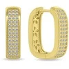 Brilio Silver Brilio Sidabrinis Dazzling auksinis-plated earrings with zircons EA887Y