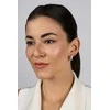 Brilio Silver Brilio Sidabrinis Dazzling auksinis-plated earrings with zircons EA887Y