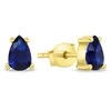 Brilio Silver Brilio Sidabrinis Matching auksinis-plated earrings with mėlynas zircons EA860YB