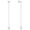 Brilio Silver Brilio Sidabrinis Matching long earrings with zircons and pearl EA1004W