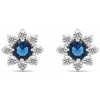 Brilio Silver Matching sidabrinis earrings with zircons Flowers EA577WB