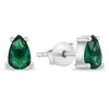 Brilio Silver Brilio Sidabrinis Matching sidabrinis earrings with žalias zircons EA860WG