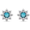 Brilio Silver Brilio Sidabrinis Matching sidabrinis earrings with zircons Flowers EA577WAQ