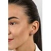 Brilio Silver Matching sidabrinis earrings with zircons Flowers EA577WP