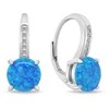 Brilio Silver Brilio Sidabrinis Matching sidabrinis earrings with zircons and synthetic opals EA932WB