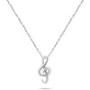 Brilio Silver Brilio Sidabrinis Matching sidabrinis pakabukas Treble clef NCL67W (chain, pendant)