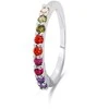 Brilio Silver Matching sidabrinis ring with colored zircons RI063W