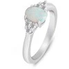 Brilio Silver Matching sidabrinis ring with opal and zircons RI109W