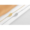 Brilio Silver Brilio Sidabrinis Delicate auksinis-plated bracelet with angel wing BRC129Y