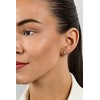 Brilio Silver Brilio Sidabrinis Delicate sidabrinis auskarai Širdelės su sintetiniais opalais EA610WP