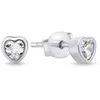 Brilio Silver Brilio Sidabrinis Delicate sidabrinis auskarai su cirkoniais Hearts EA599W