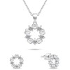 Brilio Silver Brilio Sidabrinis Beautiful set of sidabrinis jewelry with zircons SET239W (chain, pendant, earrings)