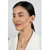 Brilio Silver Jewelry set Hearts with mėlynas zircons SET295WB (chain, pendant, earrings)
