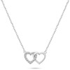 Brilio Silver Brilio Sidabrinis Delicate Sidabrinis Linked Hearts Kaklo papuošalas NCL117W