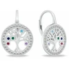 Brilio Silver Brilio Sidabrinis Designer sidabrinis earrings medžio of life EA70WRBW