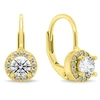 Brilio Silver Elegant auksinis-plated earrings with cubic zirconia EA1267Y