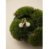 Brilio Silver Elegant auksinis-plated earrings with cubic zirconia EA1267Y