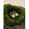 Brilio Silver Elegant auksinis-plated earrings with cubic zirconia EA1267Y