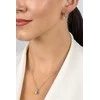 Brilio Silver Elegant auksinis-plated jewelry set with zircons SET274Y (pendant, earrings)