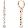 Brilio Silver Brilio Sidabrinis Elegant bronziniai 2in1 auskarai su kubiniu cirkoniu EA995R