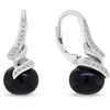 Brilio Silver Elegant jewelry set with dark pearls SET298WBC (pakabukas, pendant, earrings)