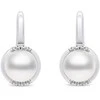 Brilio Silver Brilio Sidabrinis Elegant sidabrinis auskarai su perlais ir cirkoniais EA384W