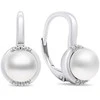 Brilio Silver Brilio Sidabrinis Elegant sidabrinis auskarai su perlais ir cirkoniais EA384W