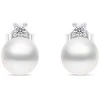 Brilio Silver Brilio Sidabrinis Elegant sidabrinis auskarai su tikrais perlais EA597W