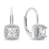 Brilio Silver Elegant sidabrinis earrings with clear zircons EA1274W