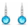 Brilio Silver Brilio Sidabrinis Elegant sidabrinis jewelry set with zircons SET274WAQ (pendant, earrings)