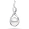 Brilio Silver Brilio Sidabrinis Elegant sidabrinis pakabukas su tikru perlu ir cirkoniais PT123W