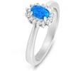 Brilio Silver Elegant sidabrinis ring with opal and zircons RI106WB