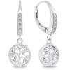 Brilio Silver Brilio Sidabrinis Fashion kabantys auskarai Tree of Life EA740W