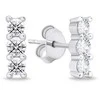 Brilio Silver Brilio Sidabrinis Fashionable sidabrinis earrings with clear zircons EA605W