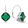 Brilio Silver Brilio Sidabrinis Fashionable sidabrinis earrings with žalias zircons EA304WG