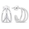 Brilio Silver Brilio Sidabrinis Fashion sidabrinis auskarai su lanku EA877W