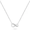 Brilio Silver Brilio Sidabrinis Fashion Sidabrinis Infinity karoliai su cirkoniais NCL76W