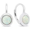 Brilio Silver Brilio Sidabrinis Delicate sidabrinis earrings with synthetic opals EA376W