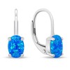Brilio Silver Brilio Sidabrinis Delicate sidabrinis earrings with synthetic opals EA934WB