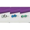 Brilio Silver Brilio Sidabrinis Delicate sidabrinis earrings with synthetic opals EA376WB