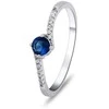 Brilio Silver Delicate sidabrinis engagement ring RI021WB