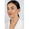 Brilio Silver Jewelry set with synthetic opals Flowers SET288WP (pendant, earrings)