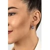 Brilio Silver Delicate sidabrinis earrings with violetinė zircons Flowers EA307WAM